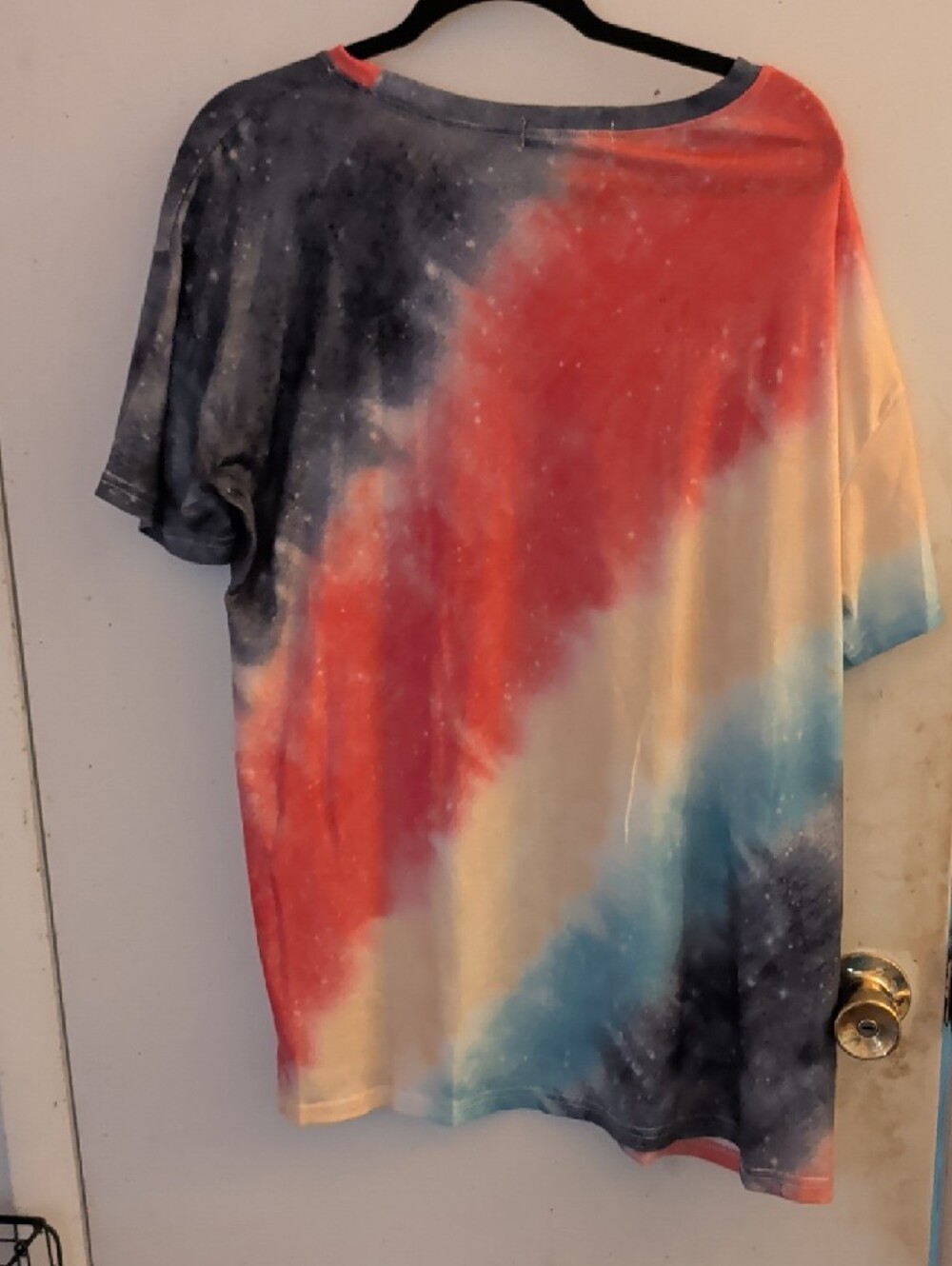 Galaxy Tie-Dye Short Sleeve Blouse - Multi Color - Picture 3 of 6